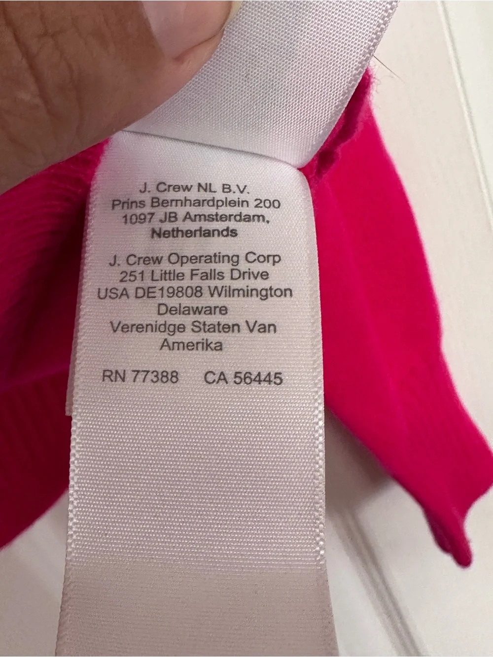 J.Crew Cropped Cashmere Sweater - Vibrant Hot Pink / Fuchsia